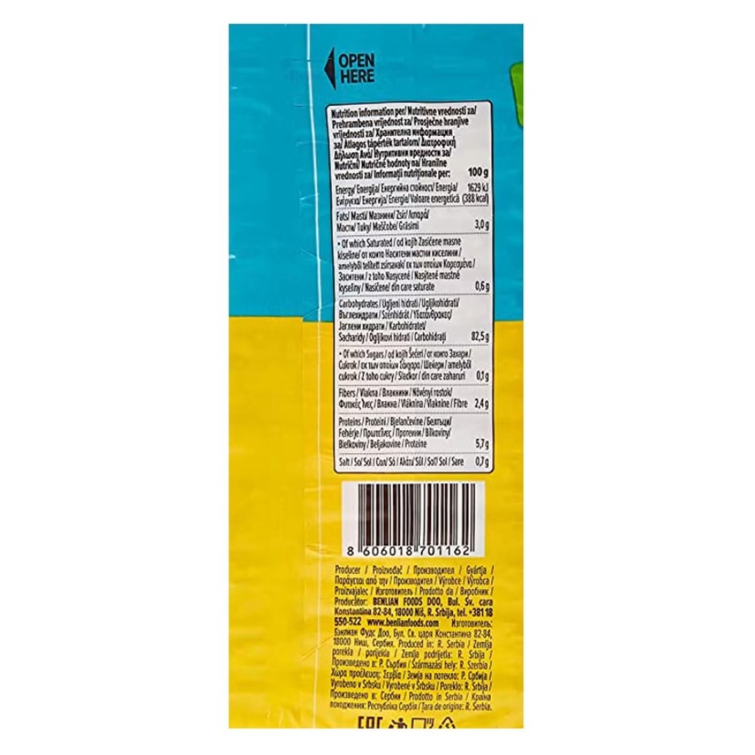 Benlian Slim Gluten-Free Flax And Sunflower Rice Cakes 100g