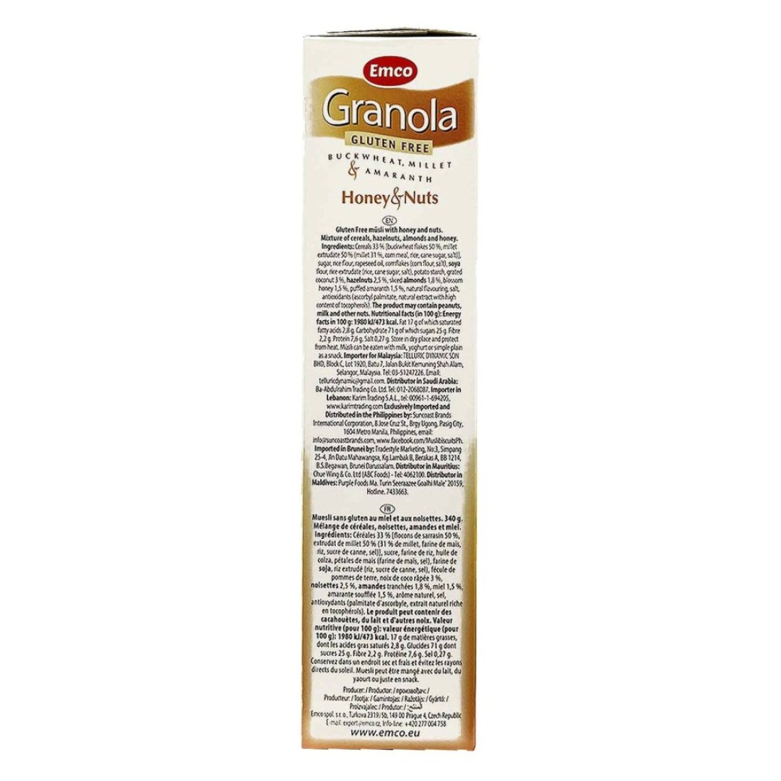 Emco Gluten-Free Honey Nuts Granola 340g
