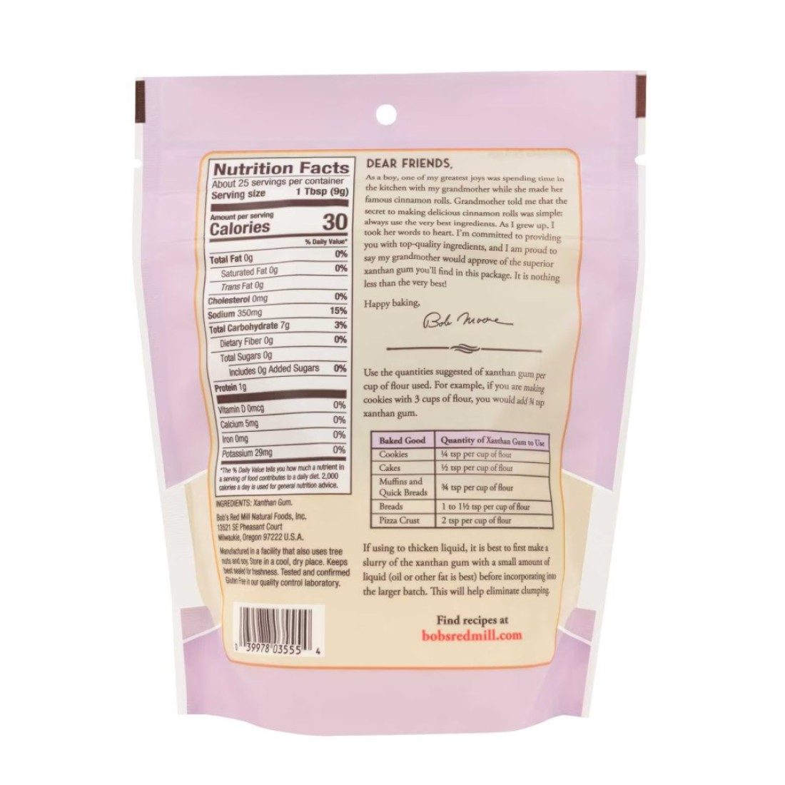 Bob&#39;s Red Mill Premium Quality Xanthan Gum Gluten Free Non-GMO 227g
