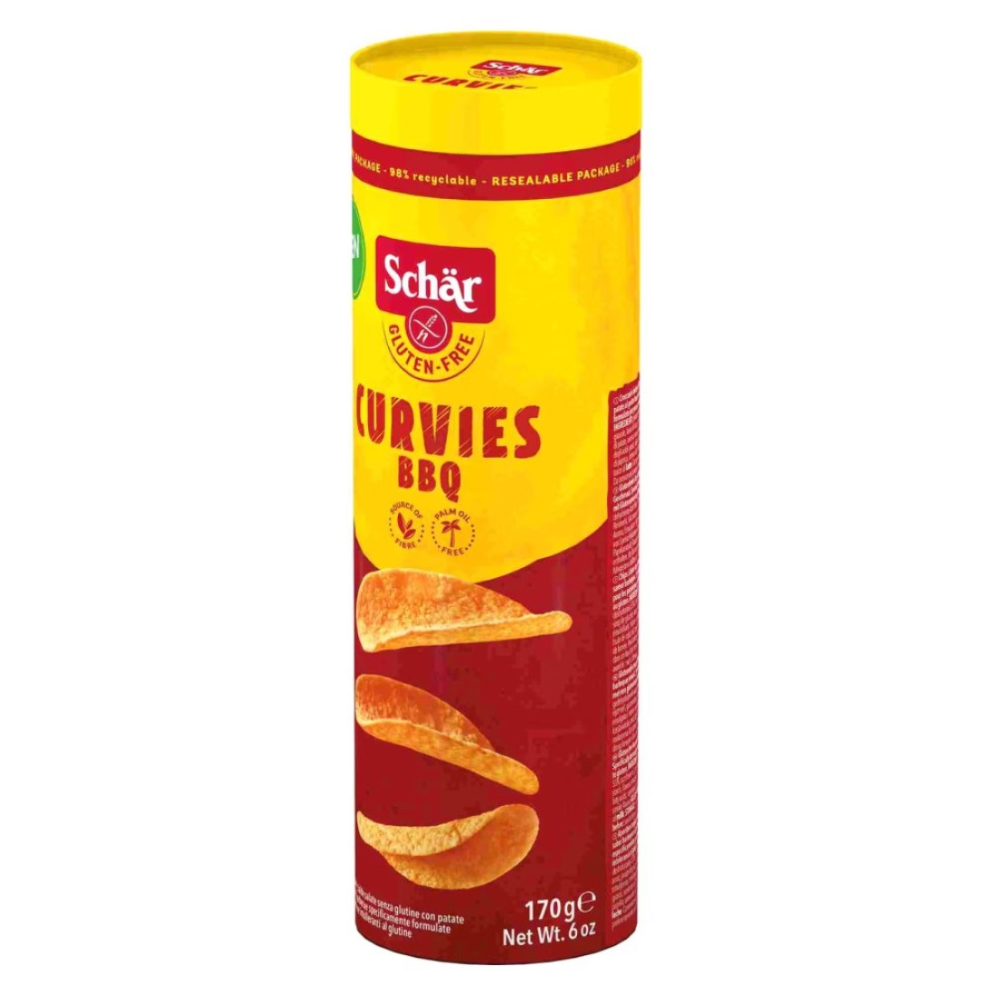 Dr. Schar Gluten Free Curvies BBQ Chips 170g