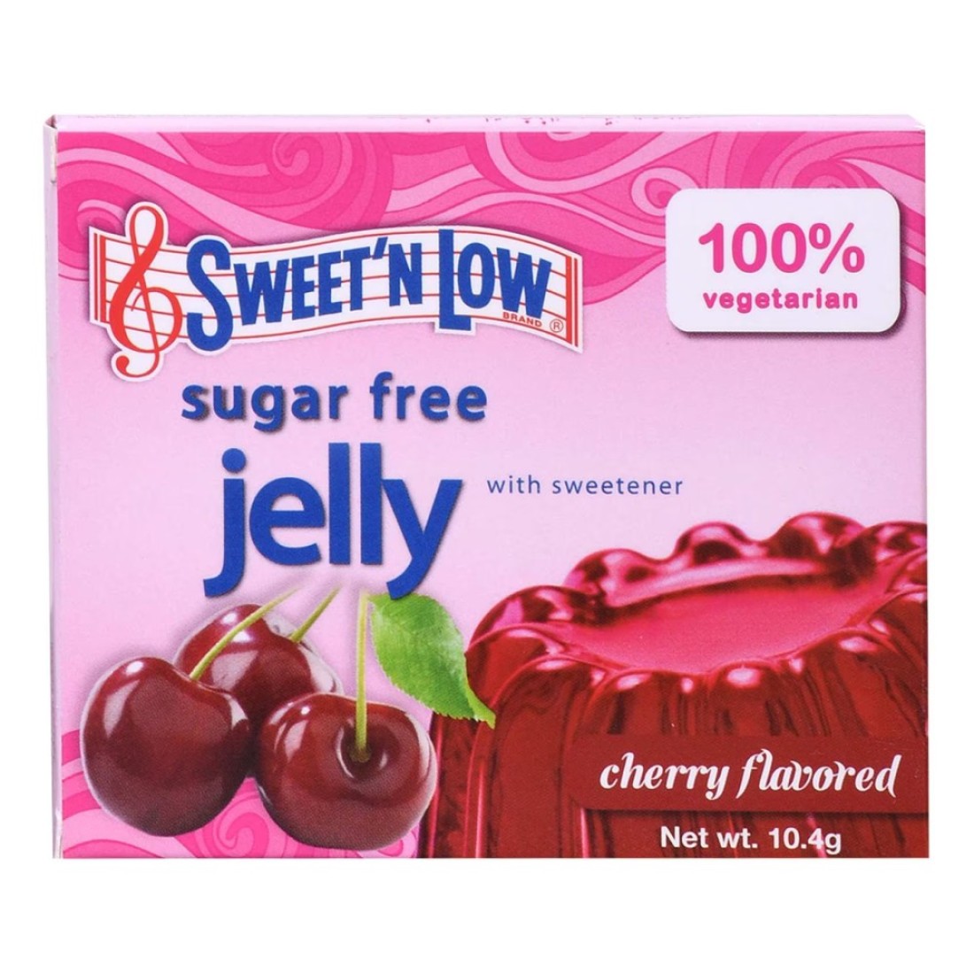 Sweet&#39;N Low Sugar-Free with Sweetener Cherry Flavoured Jelly, 10.4g