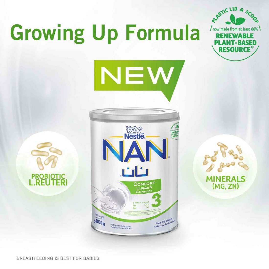 Nestle NAN Comfort 3 Growing Up Formula Milk 1 to 3 yrs 800g