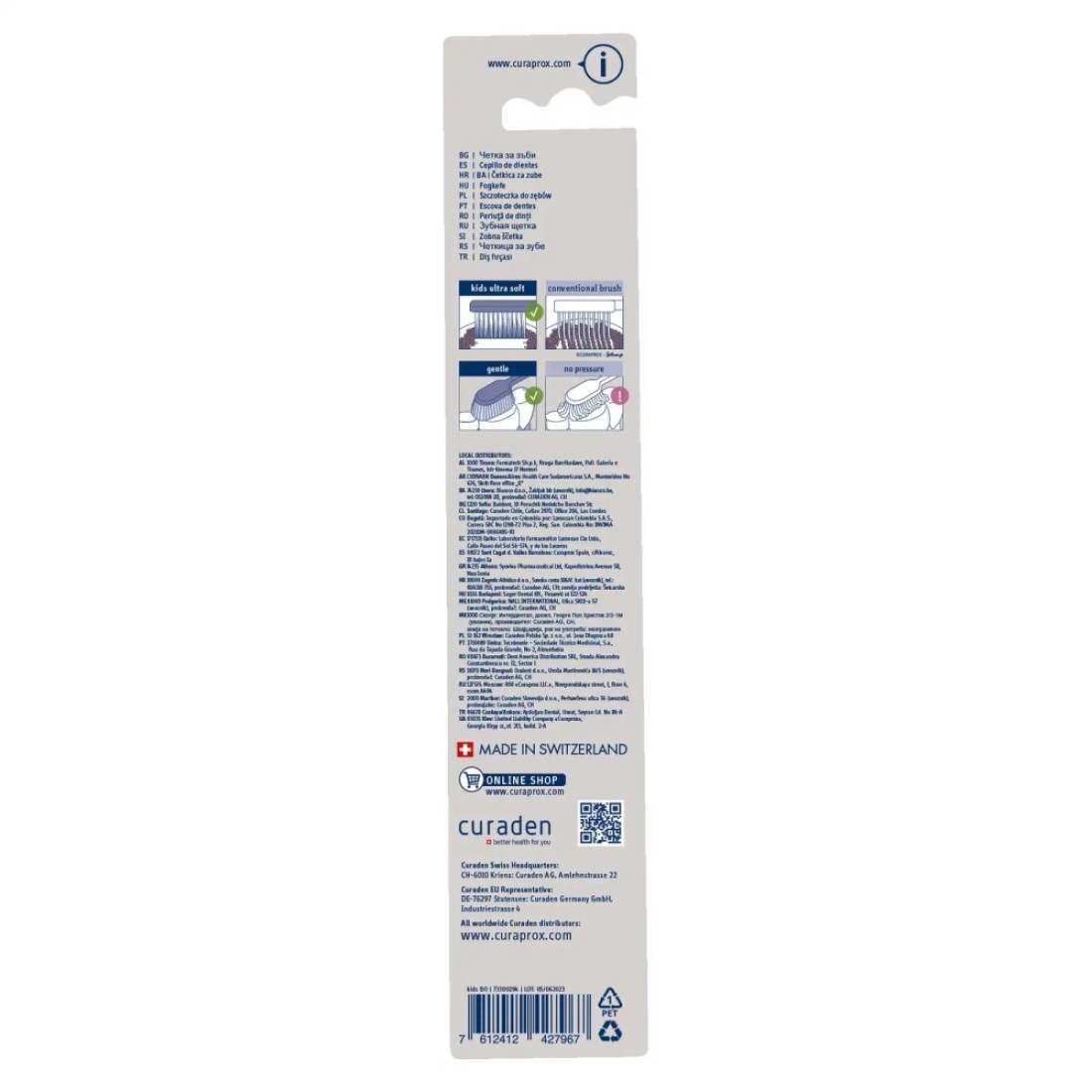 Curaprox 5500 Kids Ultra Soft Toothbrush Orange