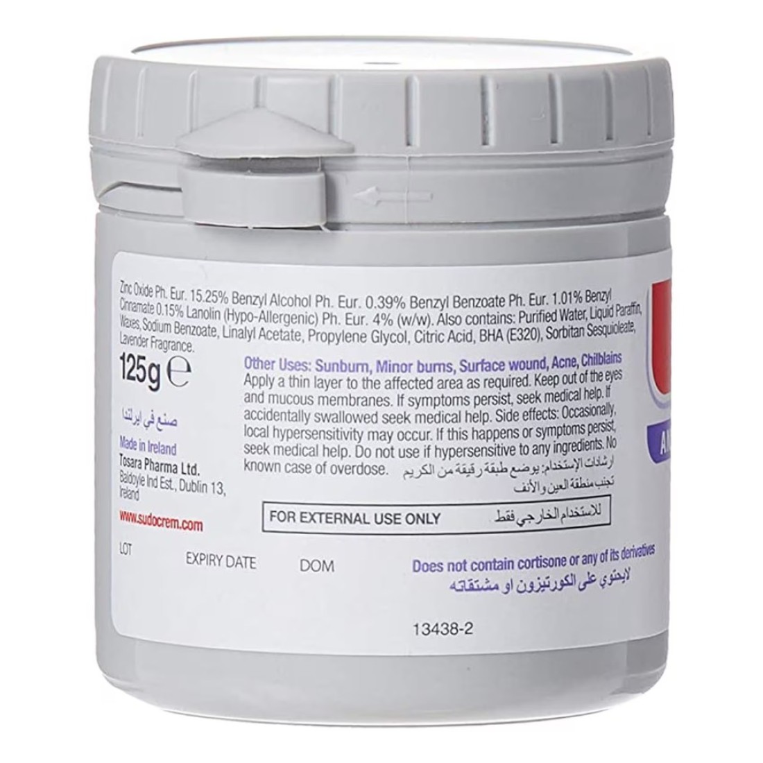 Sudocrem Antiseptic Healing Cream White 125g Pack of 2
