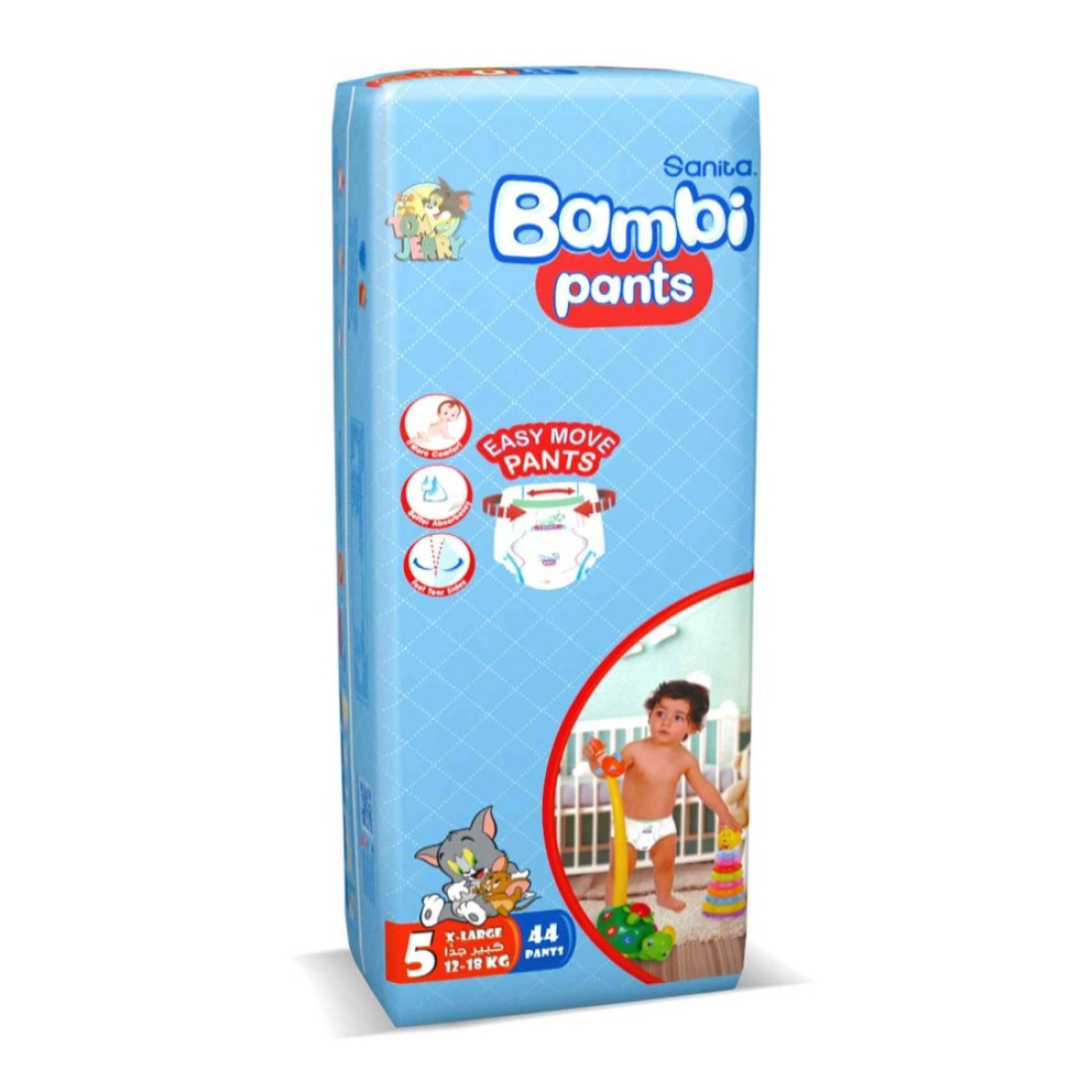 Sanita Bambi Diaper Pants Extra Large Size 5 12-18kg 44 Pants