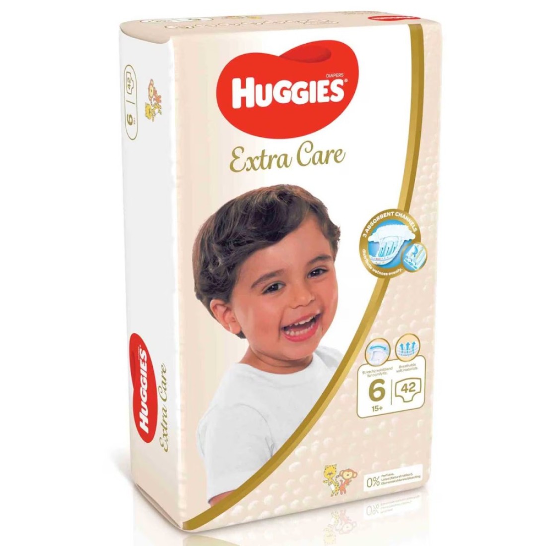 Huggies Extra Care Diapers Size 6 15kg+ Jumbo Pack 42 Diapers