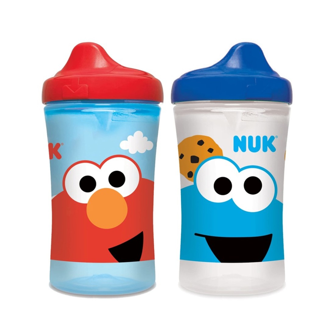 NUK Sesame Street Hard Spout Cup 10 Oz 2 Pack BPA Free Spill Proof Sippy Cup