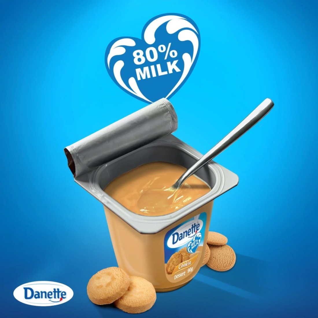 Danette Cookie Dessert 90g Pack of 4