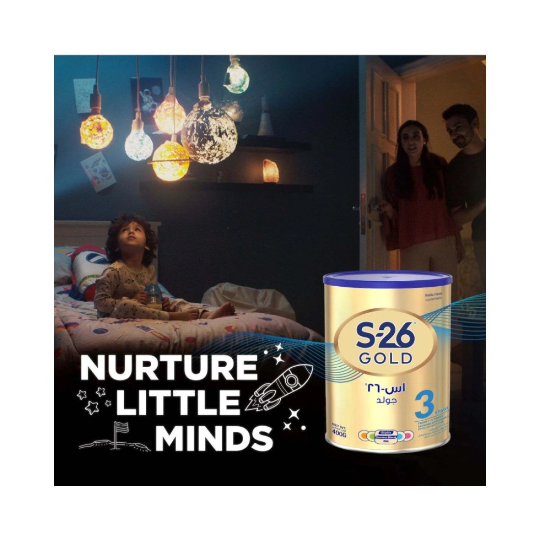 S-26 Gold Growing Up Milk Powder, Stage 3, 1 to 3 Years, 400g
