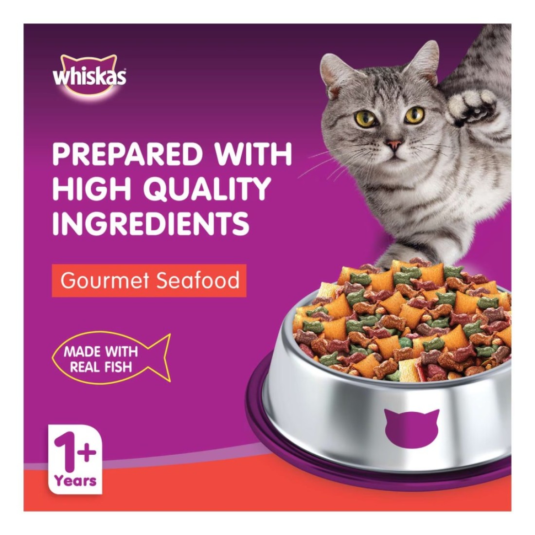 Whiskas Gourmet Seafood Dry Food 3kg