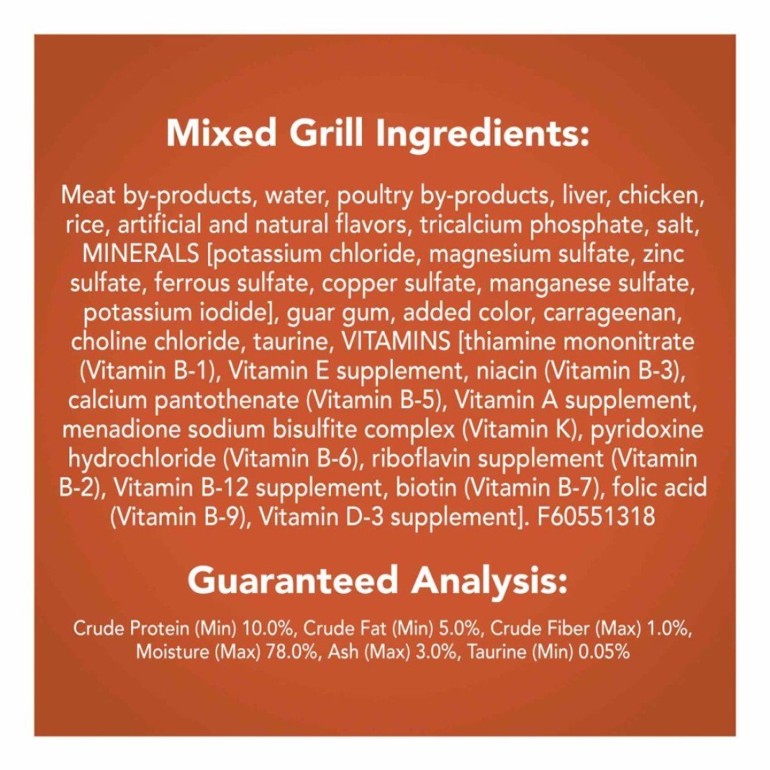 Purina Friskies Mixed Grill Wet Cat Food Pate, 156g
