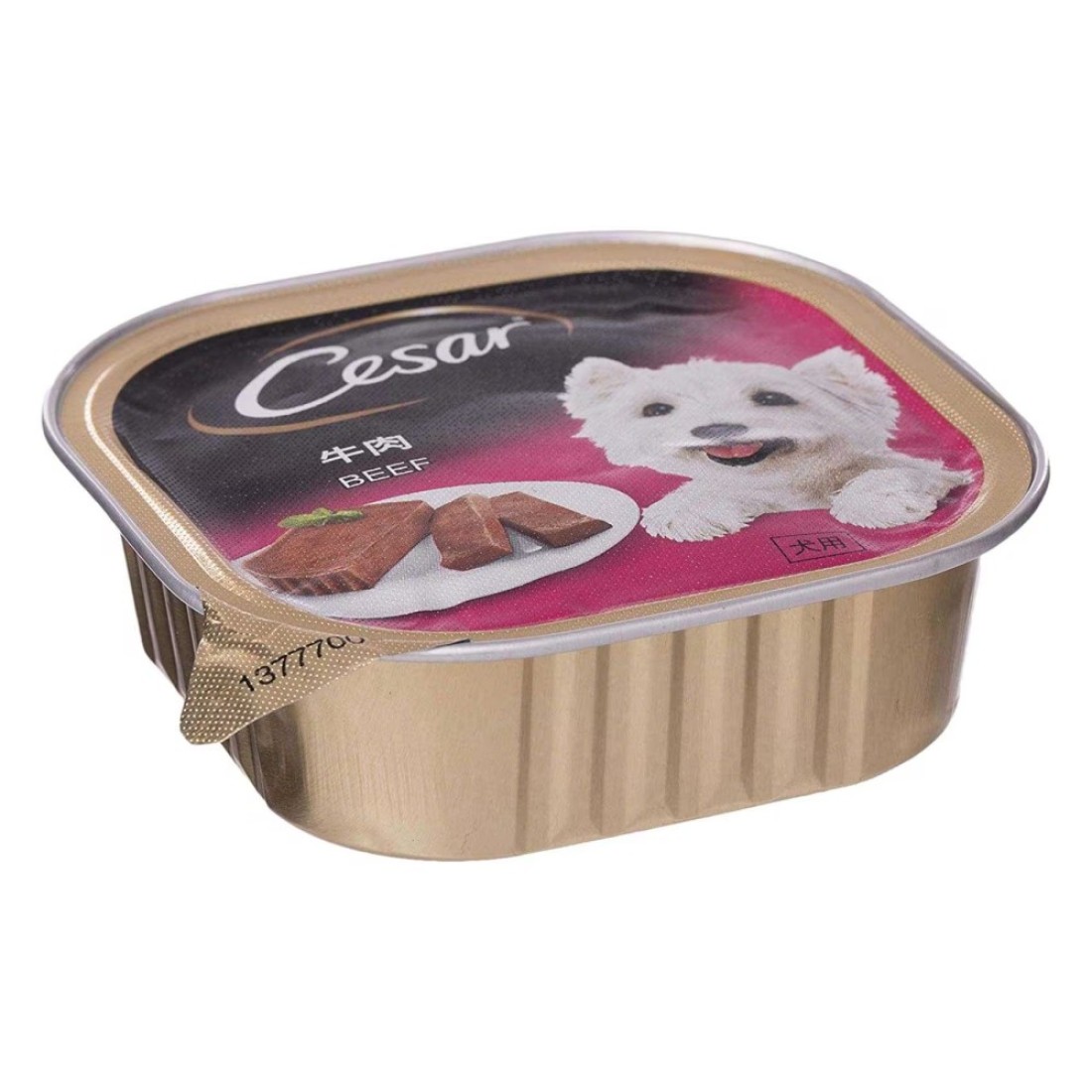 Cesar Beef Flavoured Wet Food for Dog, 100g Pack of 6