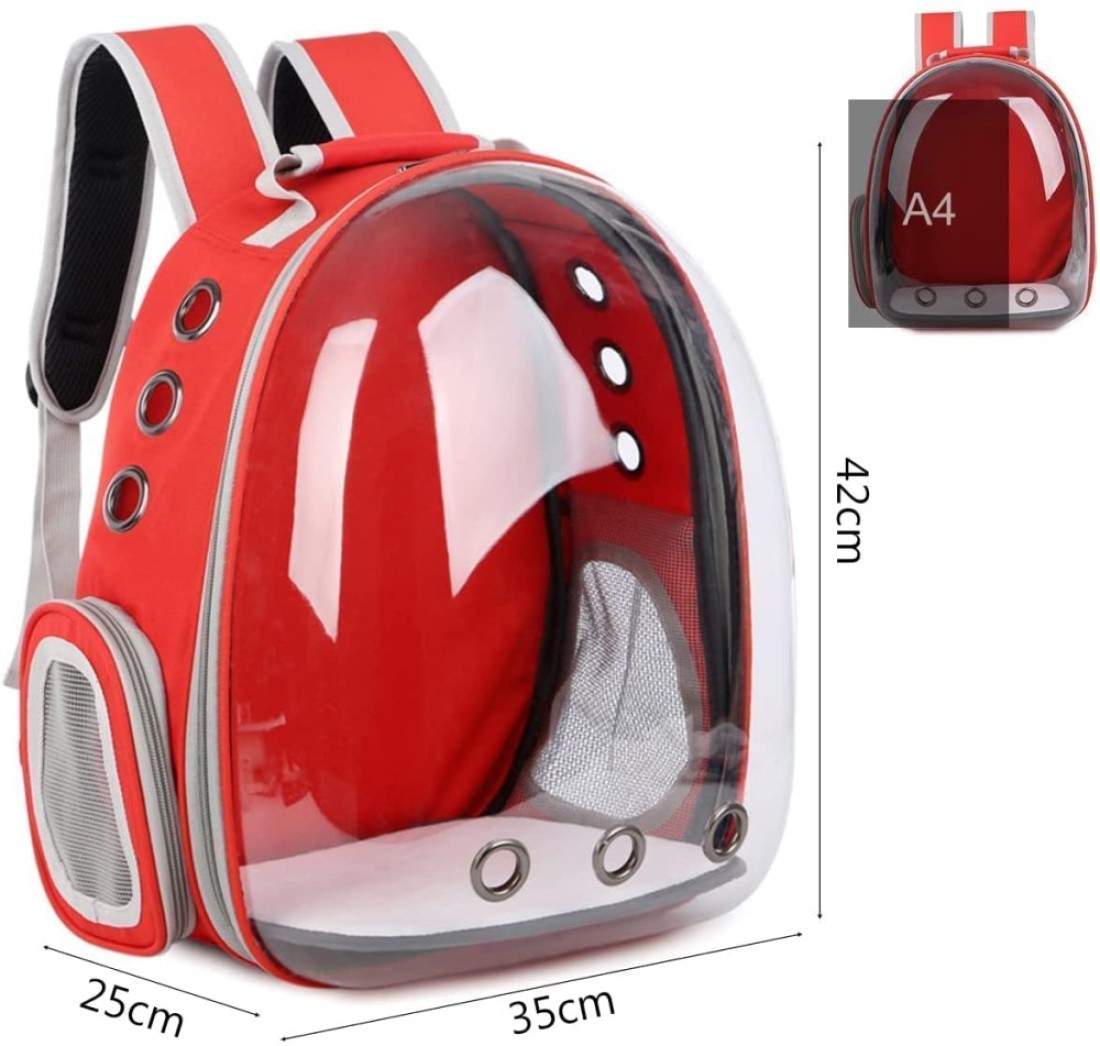 Generic Nyganmelloz Pet Carrier Backpack, Cats And Puppies Cat Breathable Bag Pet Portable Carrier Bag Outdoor Travel Backpack For Cat And Dog Transparent Space (Yellow)