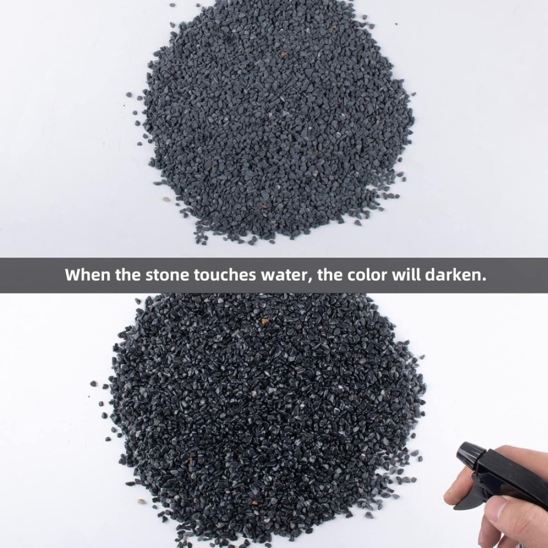 Black Chips (5-8 mm) 20 kg for Aquarium and Garden Landscaping