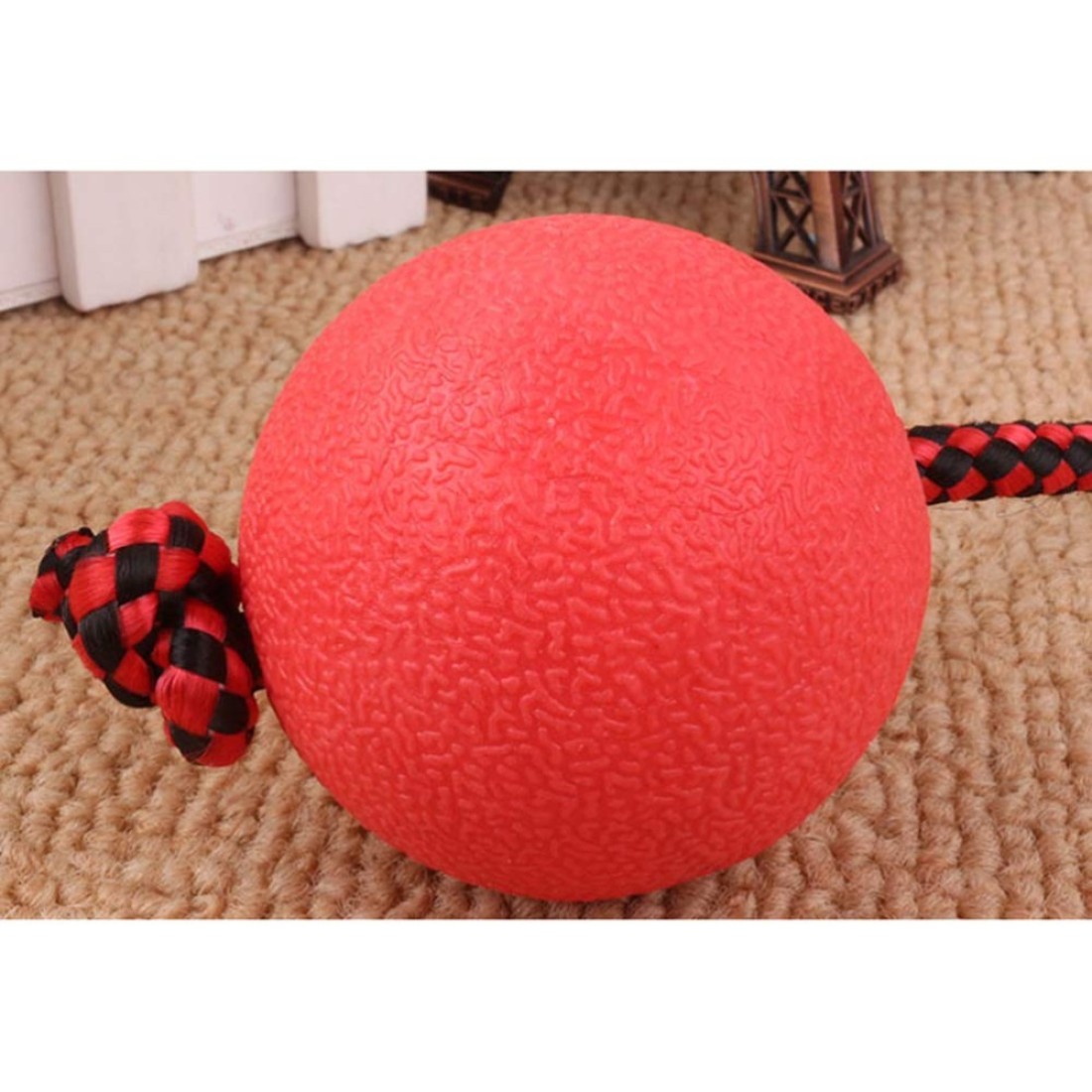 Rubz Rubber Ball with Rope Small - 1pc