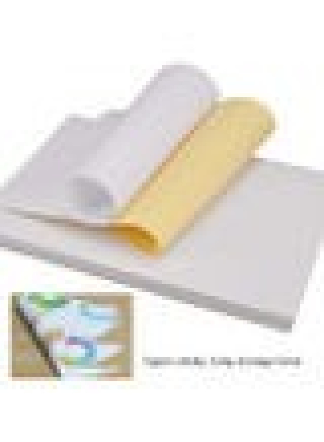 Generic 50-Sheet Glossy Sticker Paper For Inkjet And Laser Printer, White