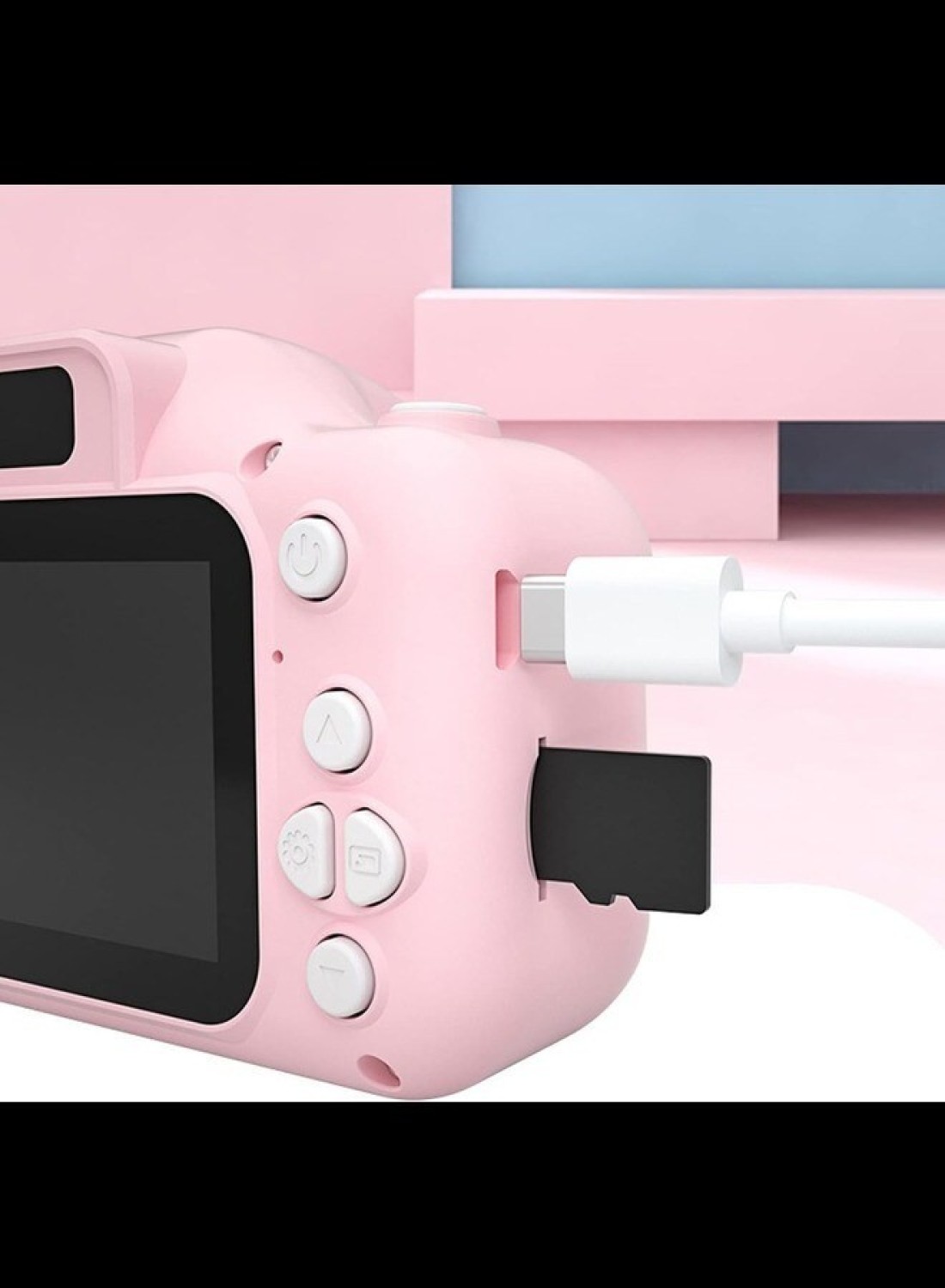 Radiotronics Kids Camera with Silicone Case, Video Camera for Children with Fun Games, Kids Digital Camera with Special Effects, Rechargeable Battery