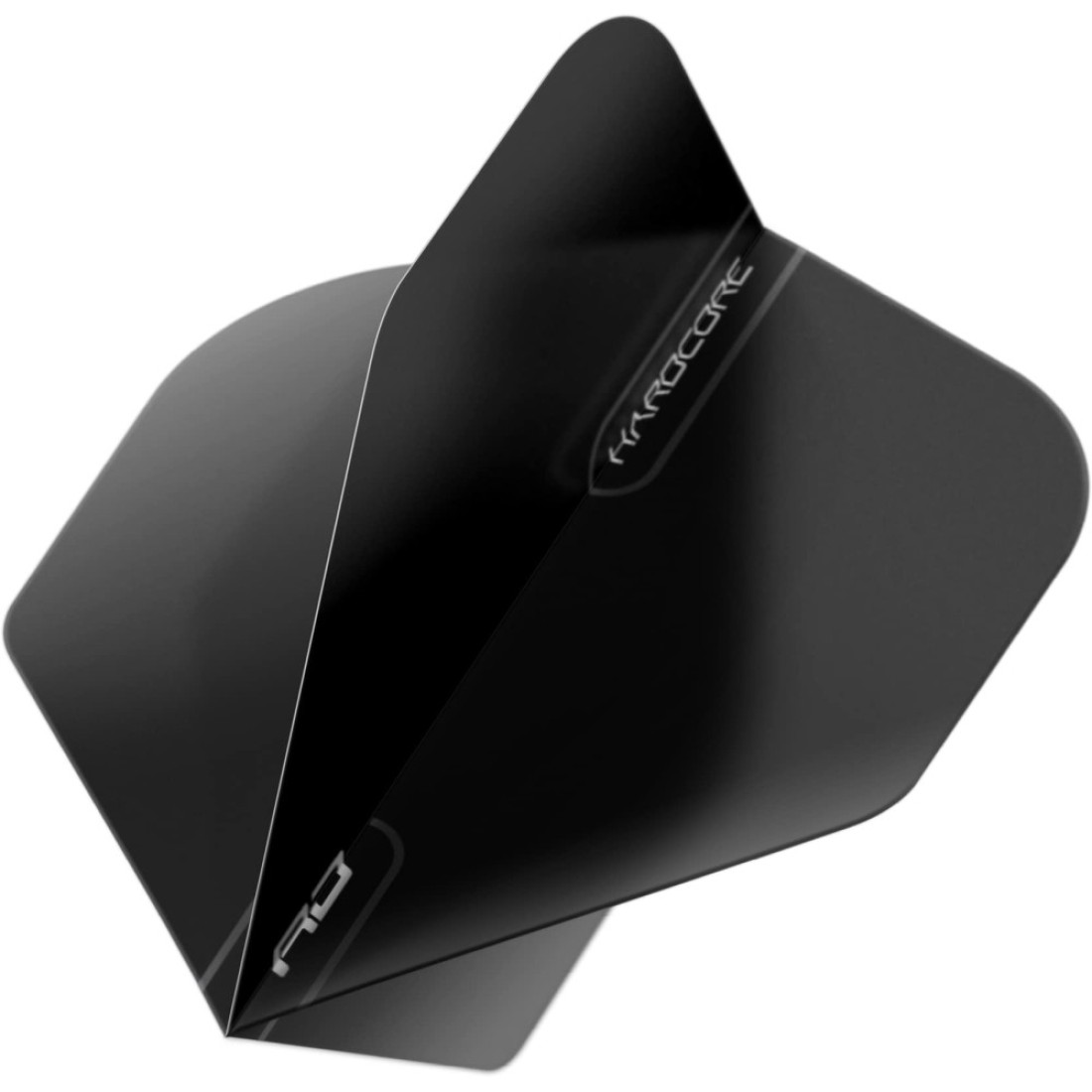 RED DRAGON Hardcore Black Extra Thick Standard Dart Flights 5 Sets Per Pack 15 Dart Flights in Total