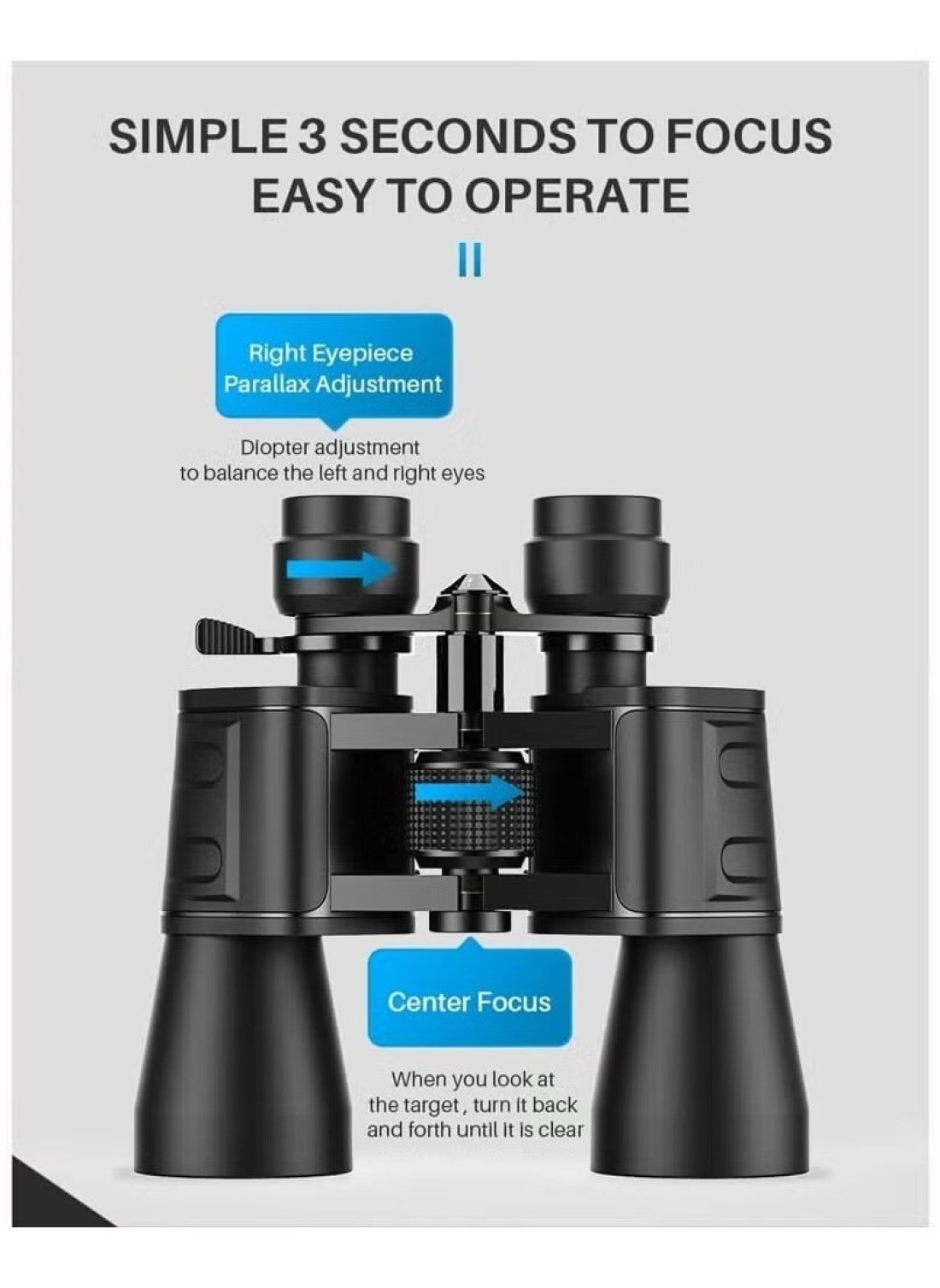 Dual Zoom Powerful Binoculars Long Range Spyglass Bak4 Prism Monocular Hunting For Camping Equipment