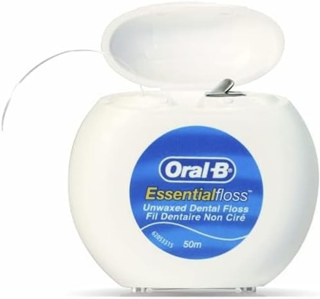 Oral B Essential Dental Floss Unwaxed 50m Pack of 12 pcs