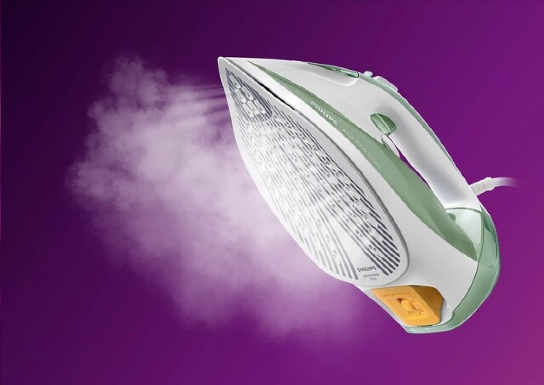 Philips 7000 Series HV Steam Iron, Desert Green/Grey, DST7012/26