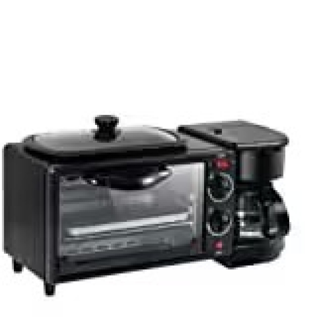 Saachi Electric 3 in 1 Breakfast Making Machine Multifunction Drip Coffee Maker Household Bread Pizza Frying pan Toaster 220V
