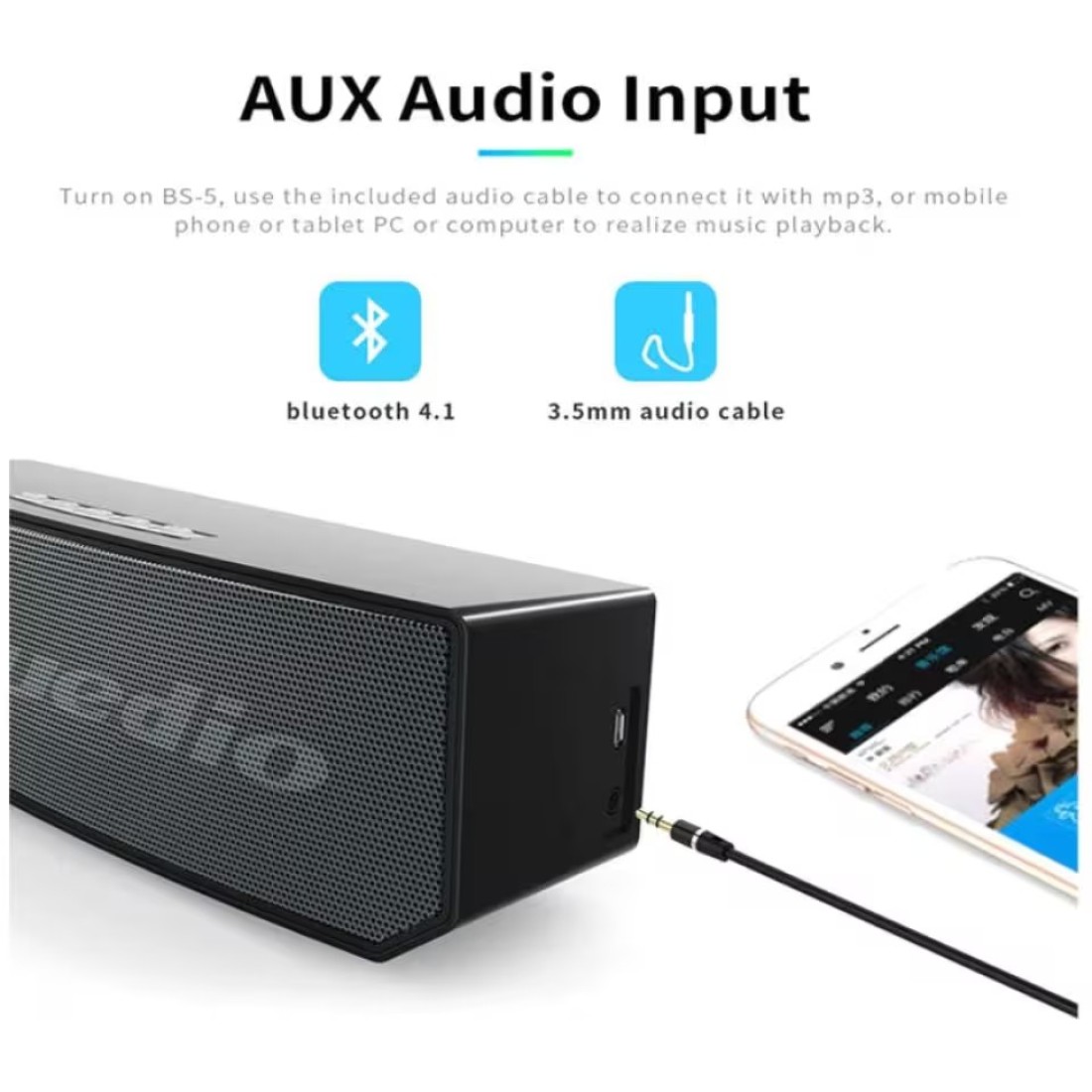 Aiwanto Bluetooth Speaker Portable Outdoor Speaker