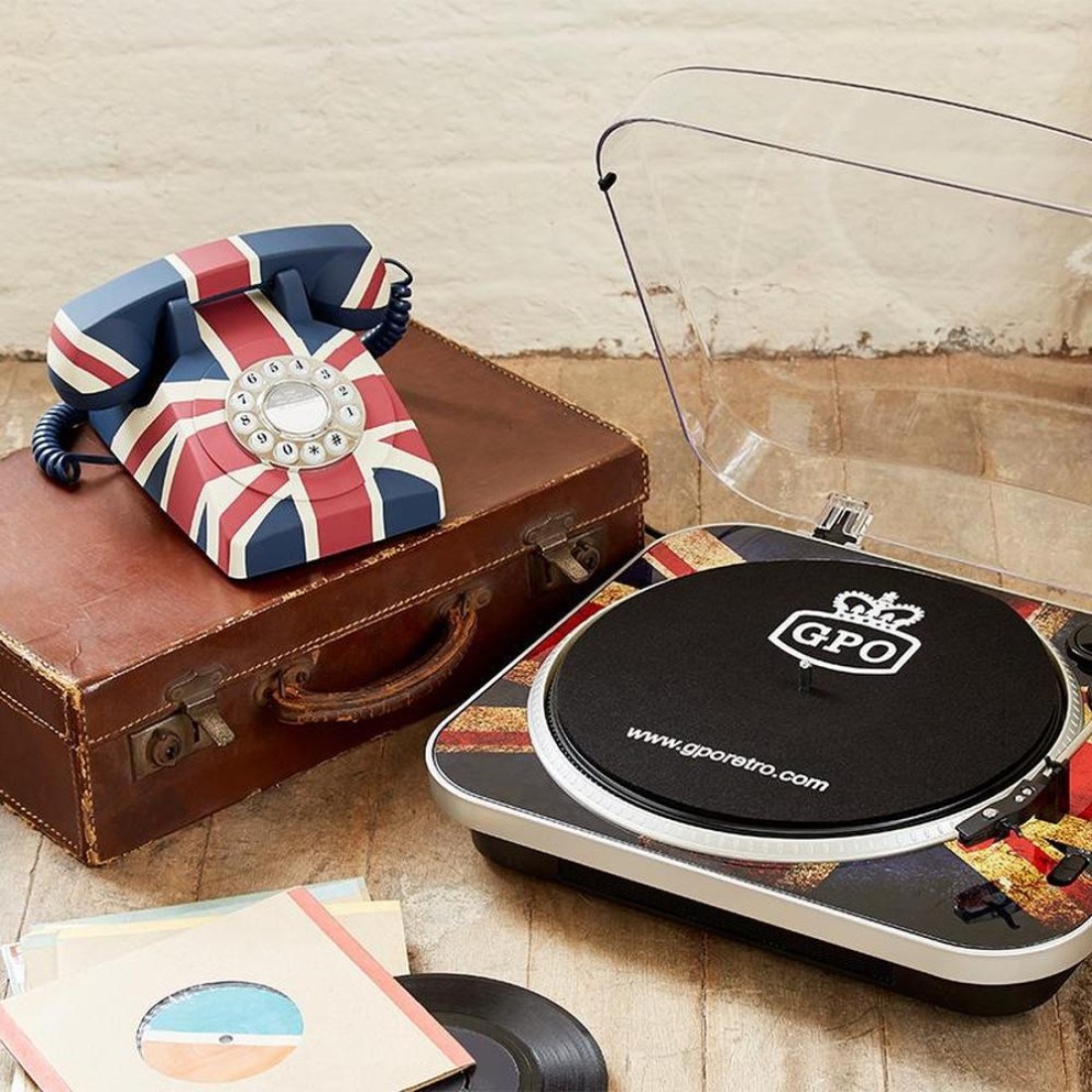 GPO Retro - 746 Rotary Hotel Phone UK Flag