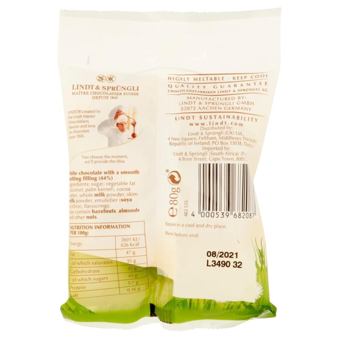 Lindt Lindor White Chocolate Mini Eggs, 80g