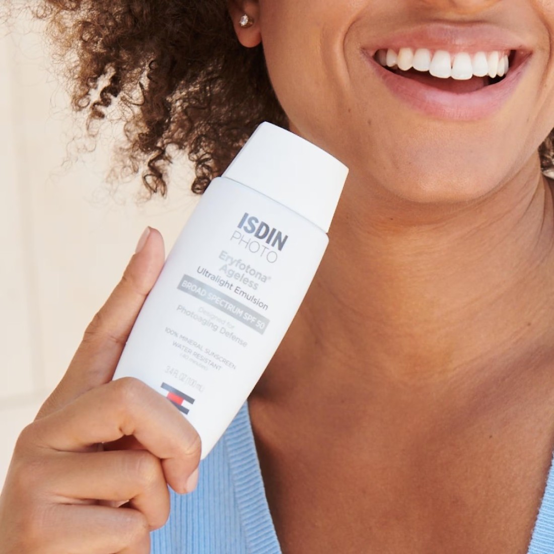 ISDIN Eryfotona Ageless Sunscreen Zinc Oxide and 100 Mineral Tinted Sunscreen SPF 50