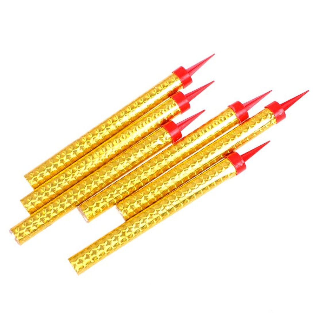 Lavish Gold Sparkling Candles, 6 Pcs Party And Birthday Candles, Fountain Candles For Birthday Cake (18cm, Gold)