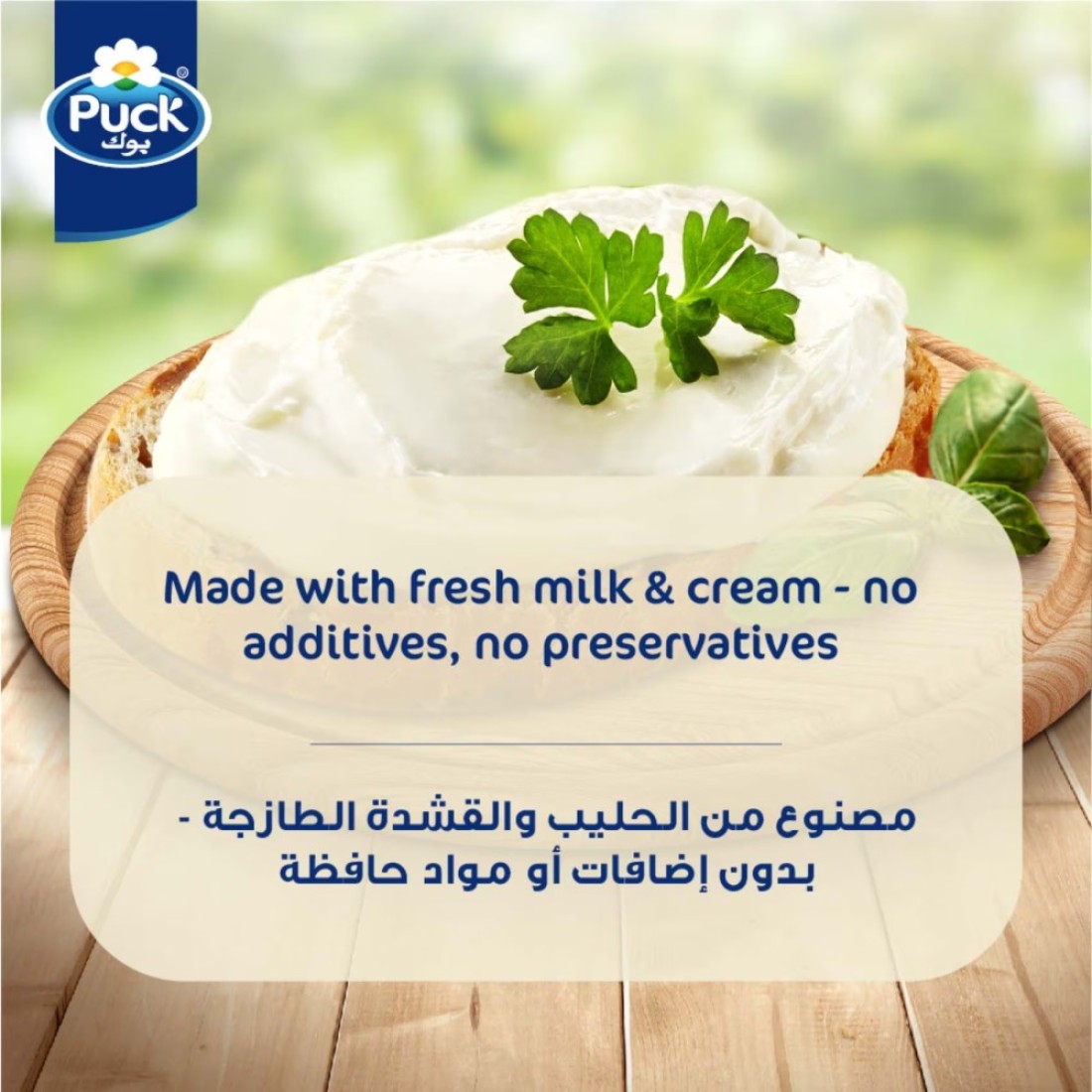 Puck Natural Cream Cheese Spread, 300g