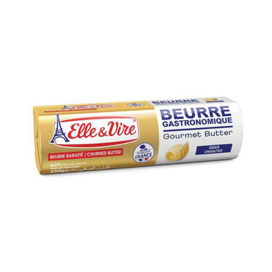 Elle &amp; Vire Gastronomique Gourmet Butter Unsalted 250g
