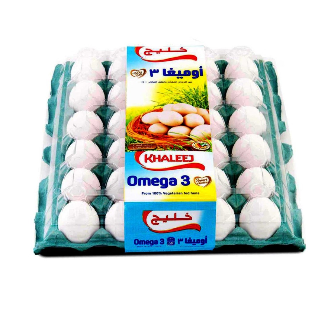 خليج بيض أبيض أوميغا 3 30 قطعة