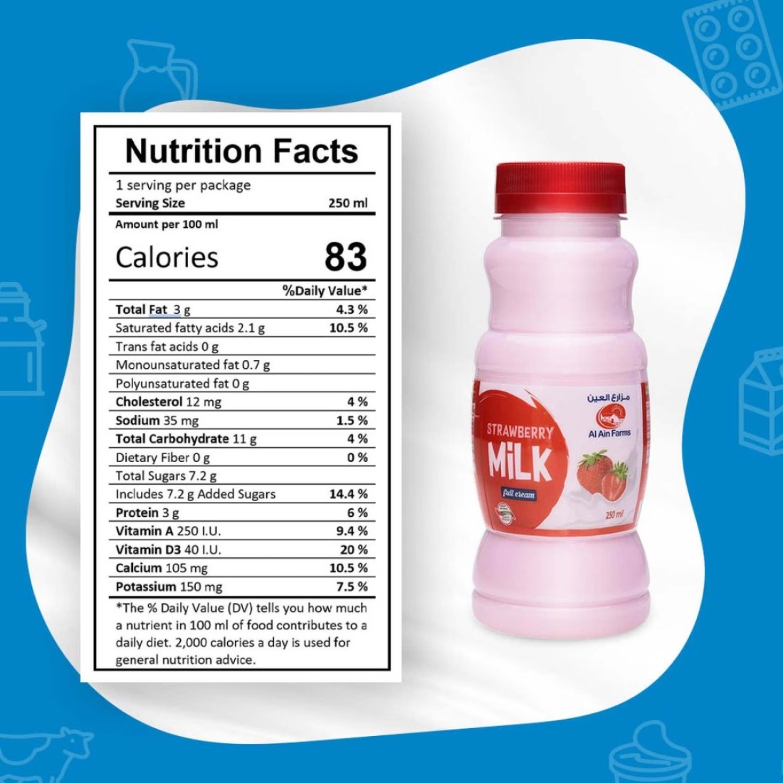Al Ain Strawberry Milk 250ml