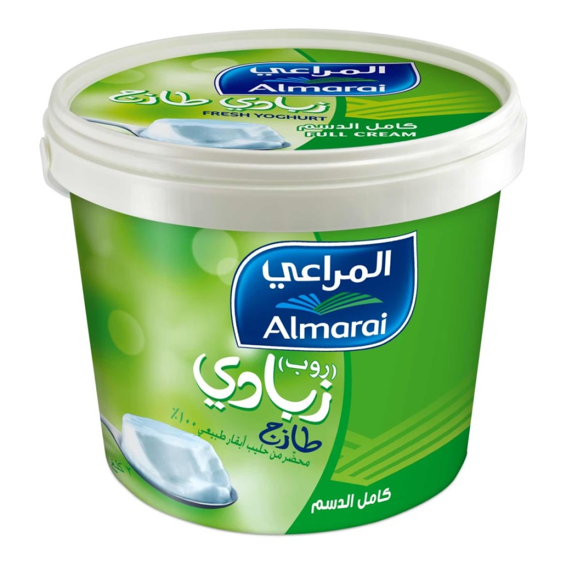 Almarai Full Fat Plain Yoghurt, 2kg