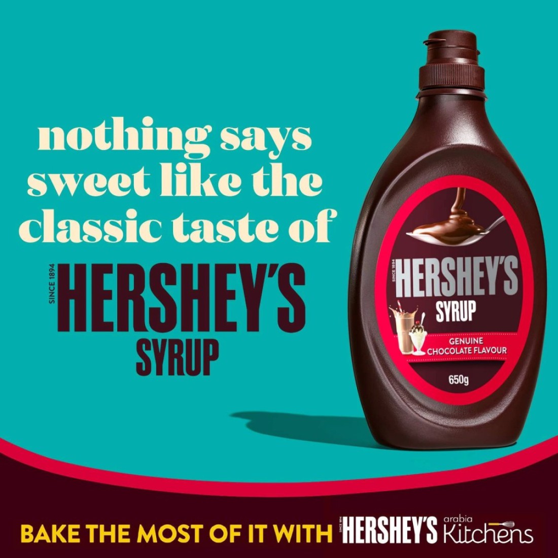 Hershey&#39;s Syrup Genuine Chocolate Flavour 623g