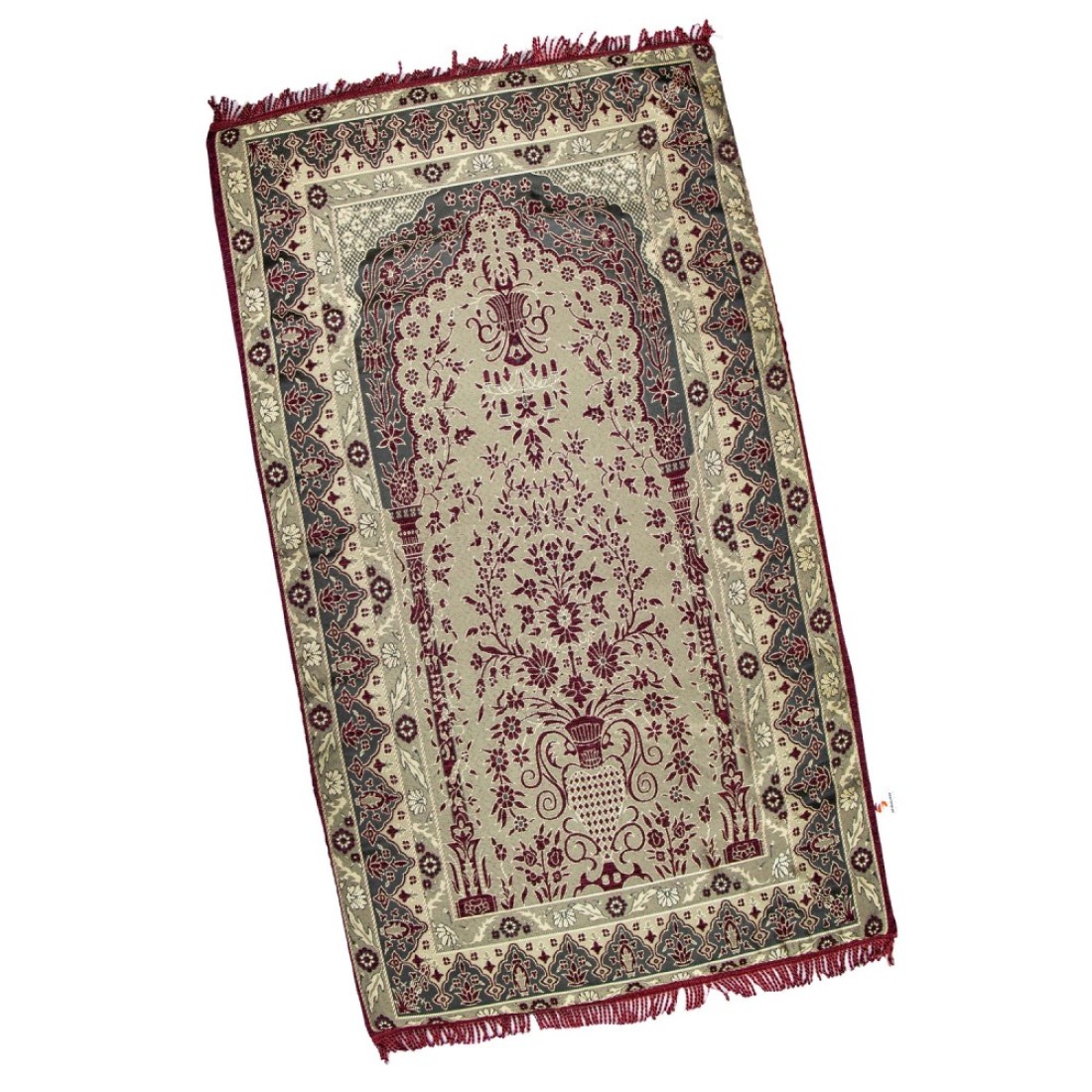 Medical Memory Foam Prayer Rug Thick Comfortable for Kneeling and Sujud Red