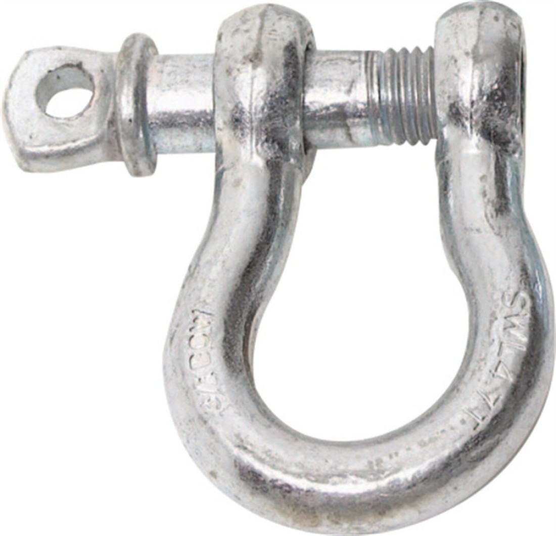 Smittybilt 13046 DRing Shackle 12 Threaded Pin 20 Ton Rating Zinc