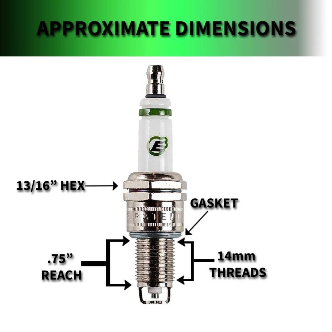 E3 Spark Plugs E334 Powersports Spark Plug Pack of 1