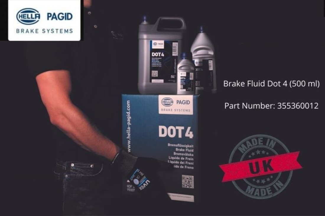 HELLA Pagid DOT 4 Brake Fluid DOT4 - 500ml (16.91 Oz)