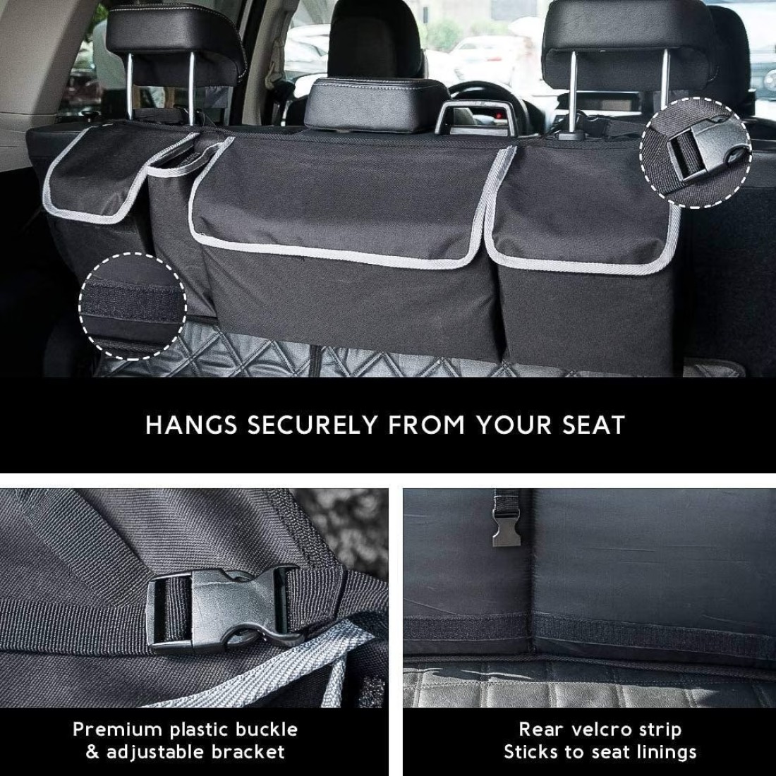 Car Trunk Organizers Car Seat Organiser Boot Tidy Organiser Heavy Duty Car Organiser with Waterproof