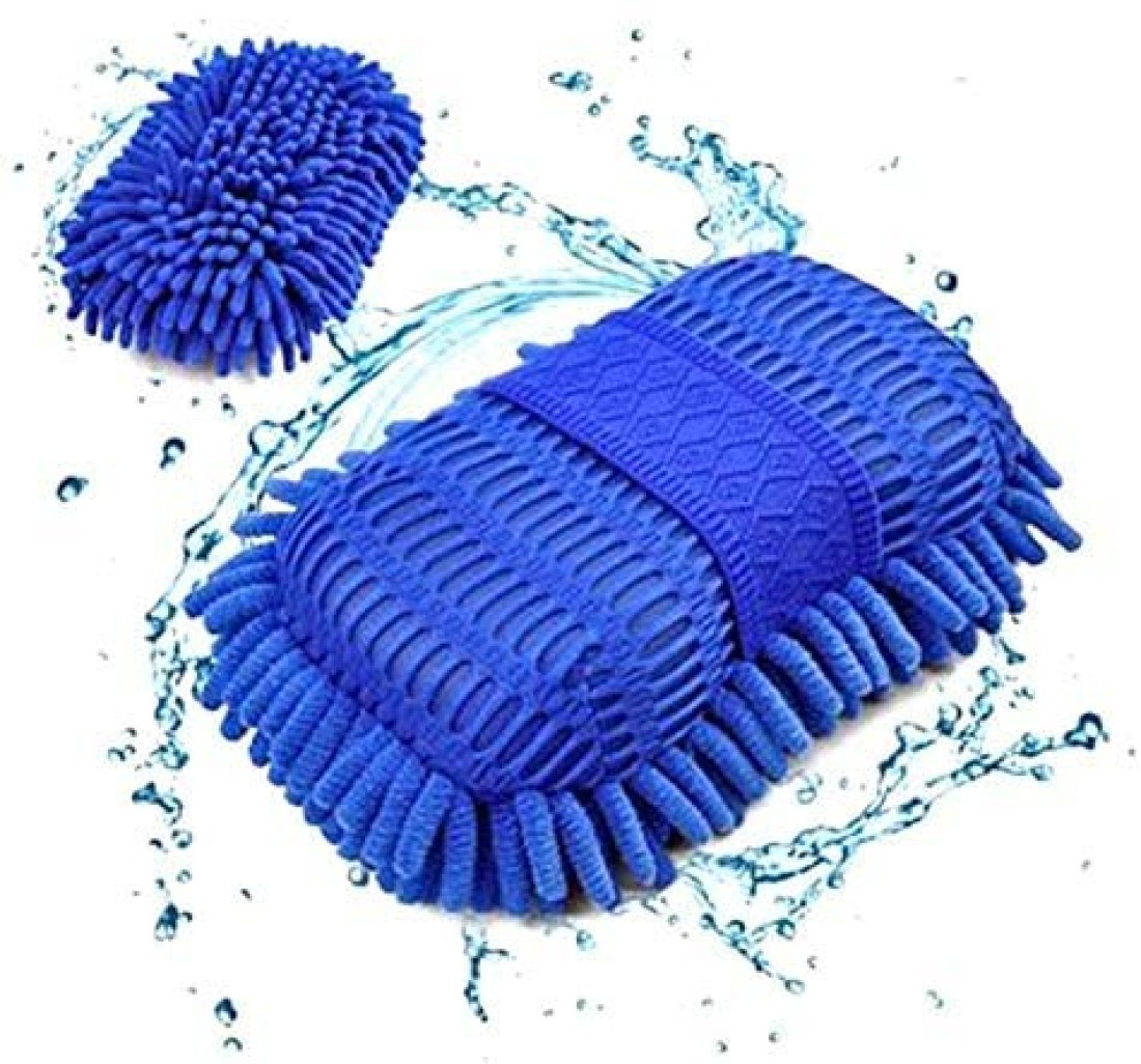 Generic Car Washing Gloves Microfiber Soft Cleaning Towel Automative Chenille Sponge