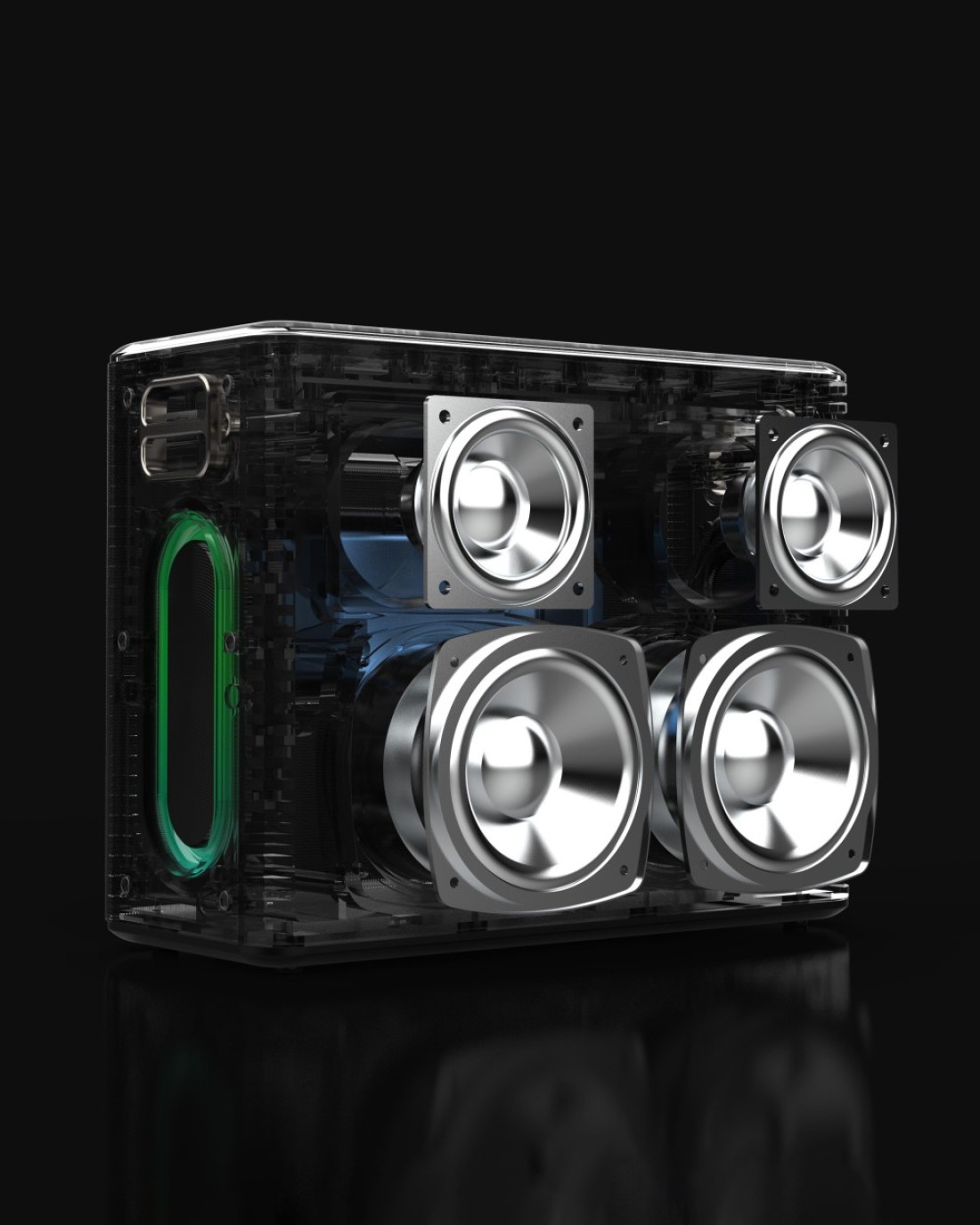 سماعة بورودو Soundtec Quantum 2.2 قناة، 80 واط صوت قوي، 12 ساعة وقت تشغيل، Bluetooth 5.0، وظيفة بنك الطاقة، مقاومة للماء IPX5، معادل متعدد النطاقات، بطارية 12000mAh - أسود
