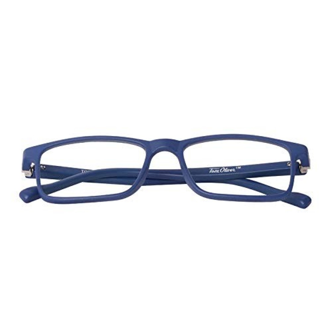 TOM OLIVER JUNIOR Blue Light Blocking Computer Screen Glasses - Anti Blue Light, Protection Eyewear for Children from Digital Screen Time for Boy&#39;s &amp; Girl&#39;s Age 5 - 12 (Rectangle, Blue)