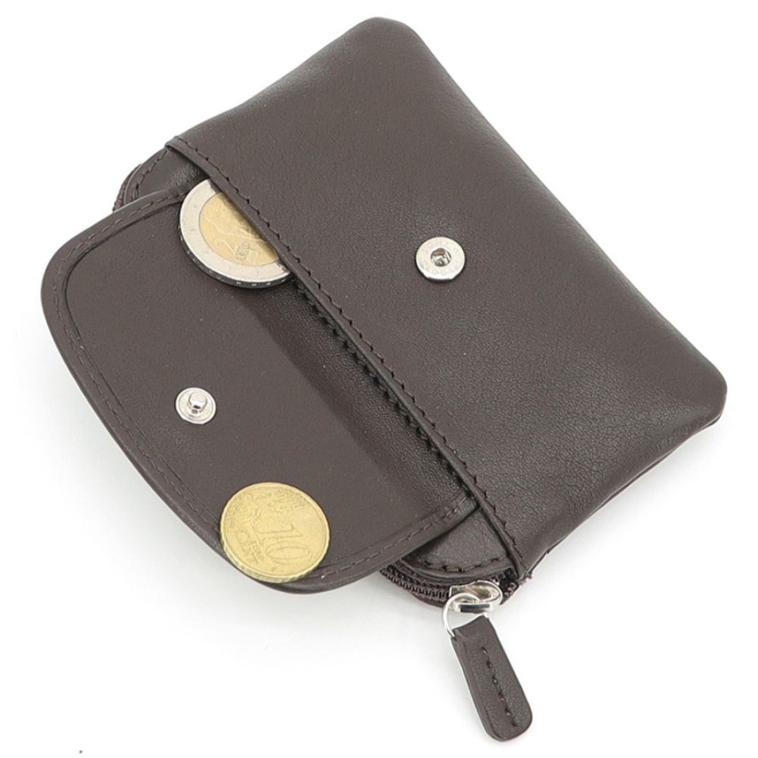 Gai Mattiolo Leather Purse/keyring for Man, Brown