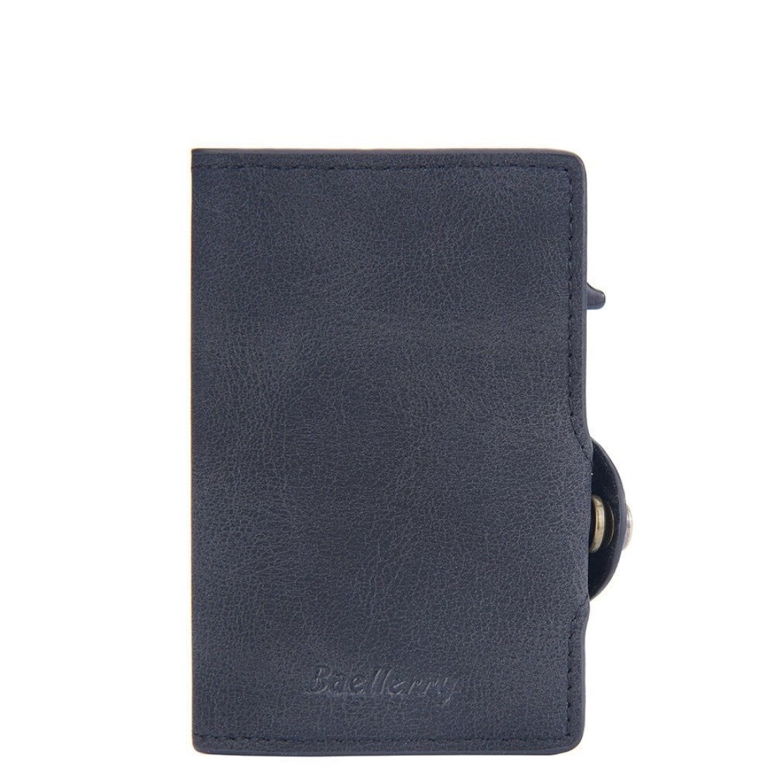 RFID Card Holder Wallet - New PU Leather RFID Protected Automatic Pop-up Bank, Credit, ID Card Holder Case with Button, Card Wallets Purse Unisex. (Black)