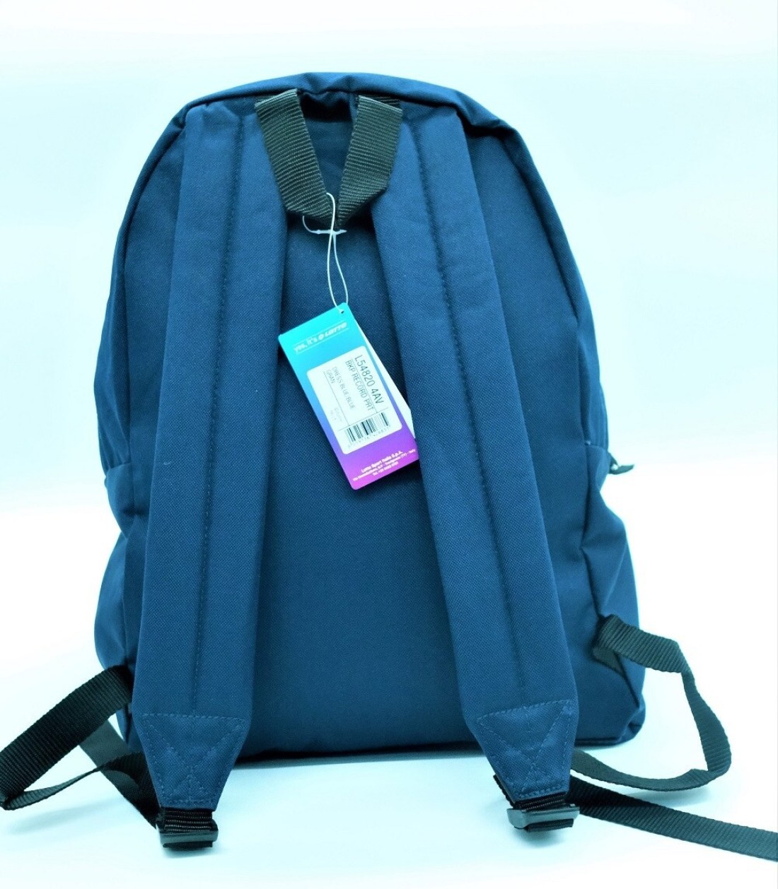 LOTTO BLUE UNISEX PRINTED BACKPACK WITH ZIP CLOSURE - MADE IN ITALY