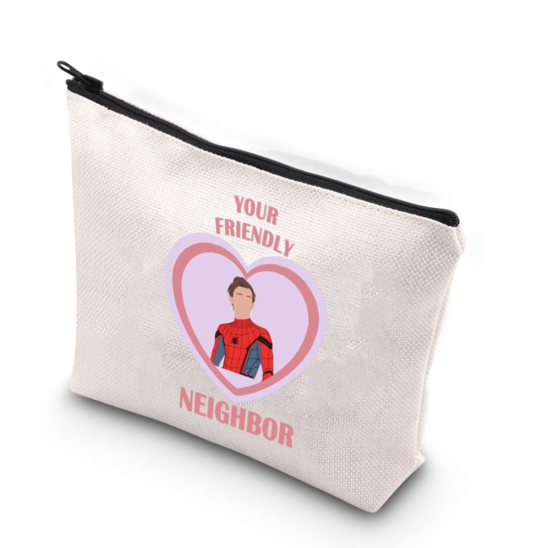 WCGXKO Spider Parker Inspired Gift Your Friendly Neighbor Zipper Pouch Makeup Bag For Fans Friendly Neighbor