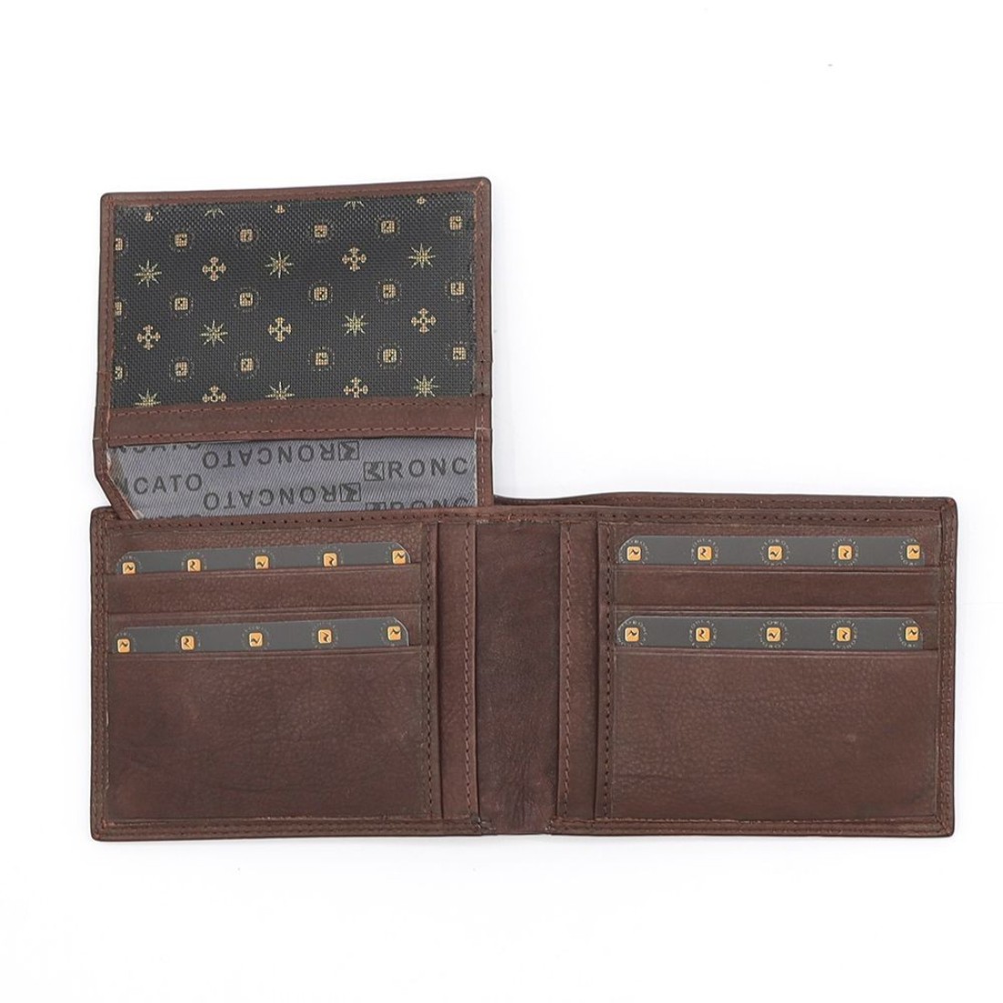 R. Roncato Men&#39;s Leather Wallet, Brown